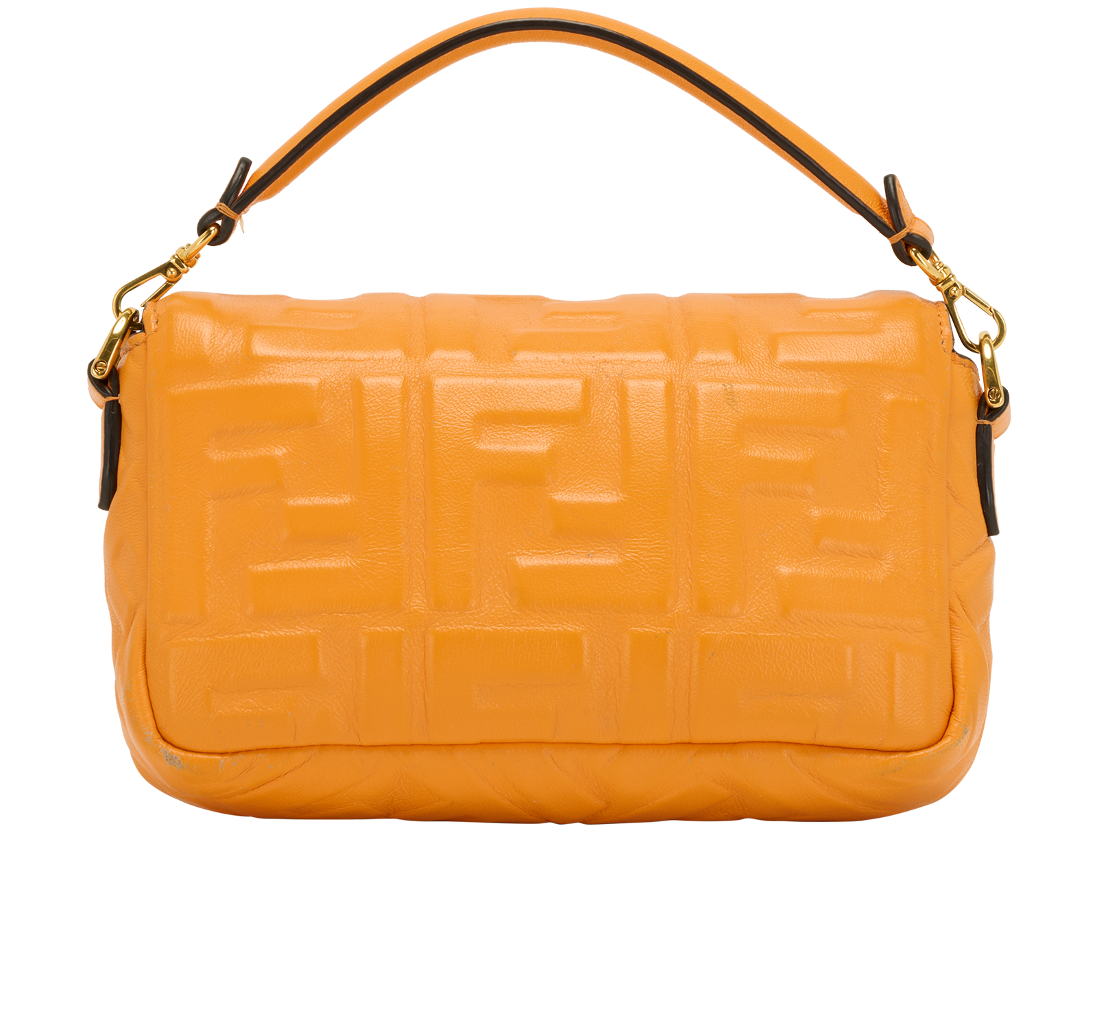 Mini Baguette, &pound;1,300, Handbags, Orange, Leather, Back view